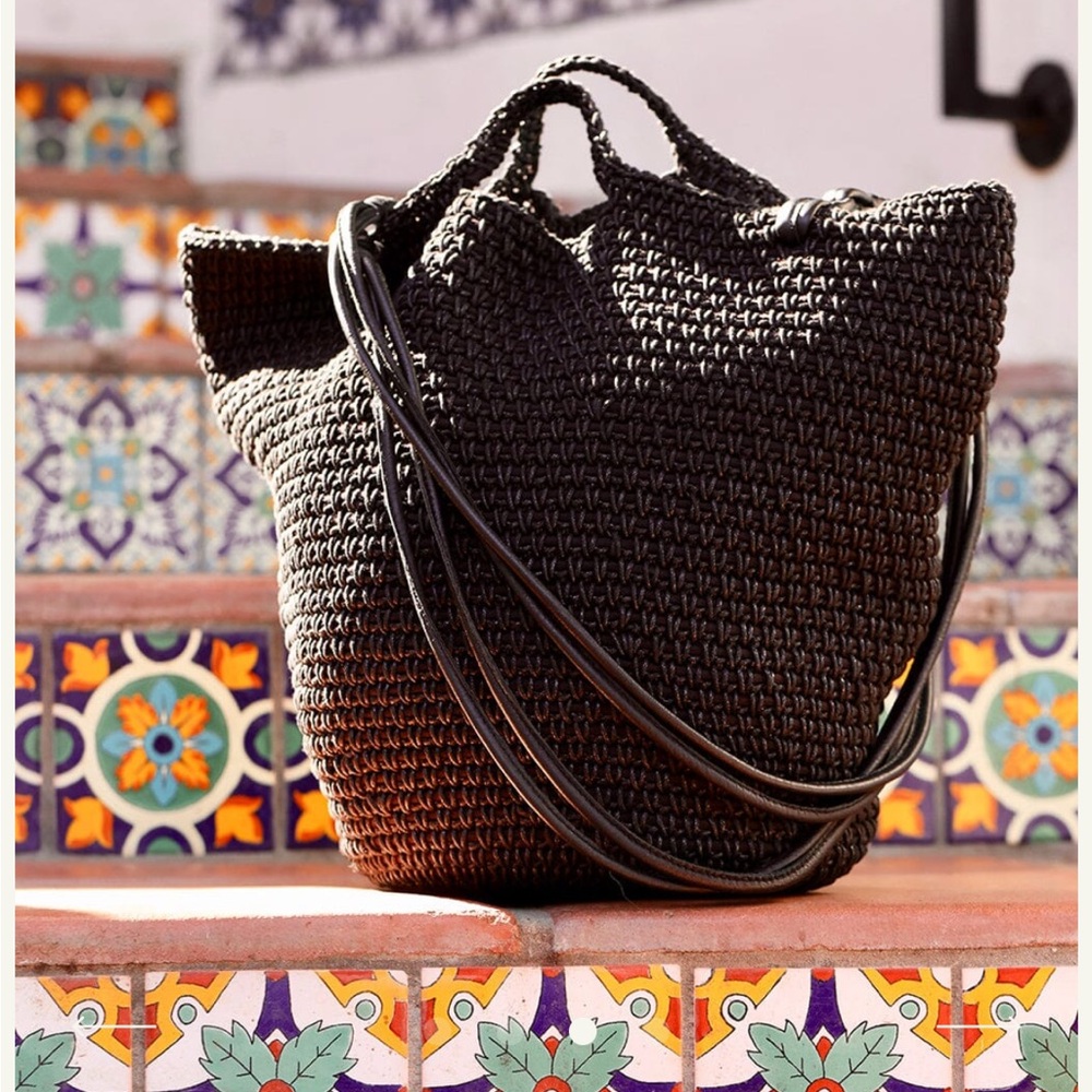 Cleobella bucket beach bag